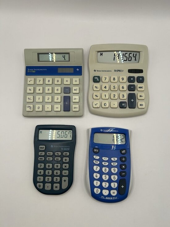 Texas Instruments Other - Vintage Texas Instruments Calculator Lot TI-1795 TI-1795SV TI-503SV Tested Math